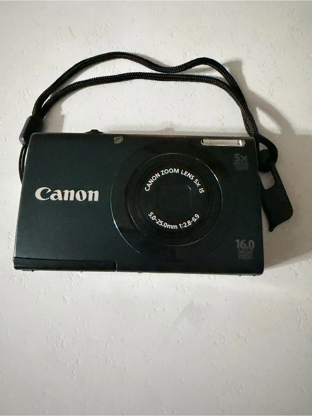 Canon power shot A3400IS Compact Digital Camera in Black with Red Carry Case